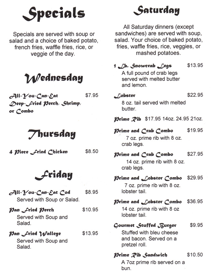 Specials